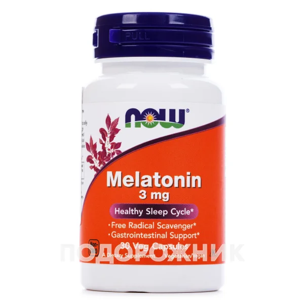 Нав (Now) Мелатонин (Melatonin) капсулы по 3 мг, 30 шт.