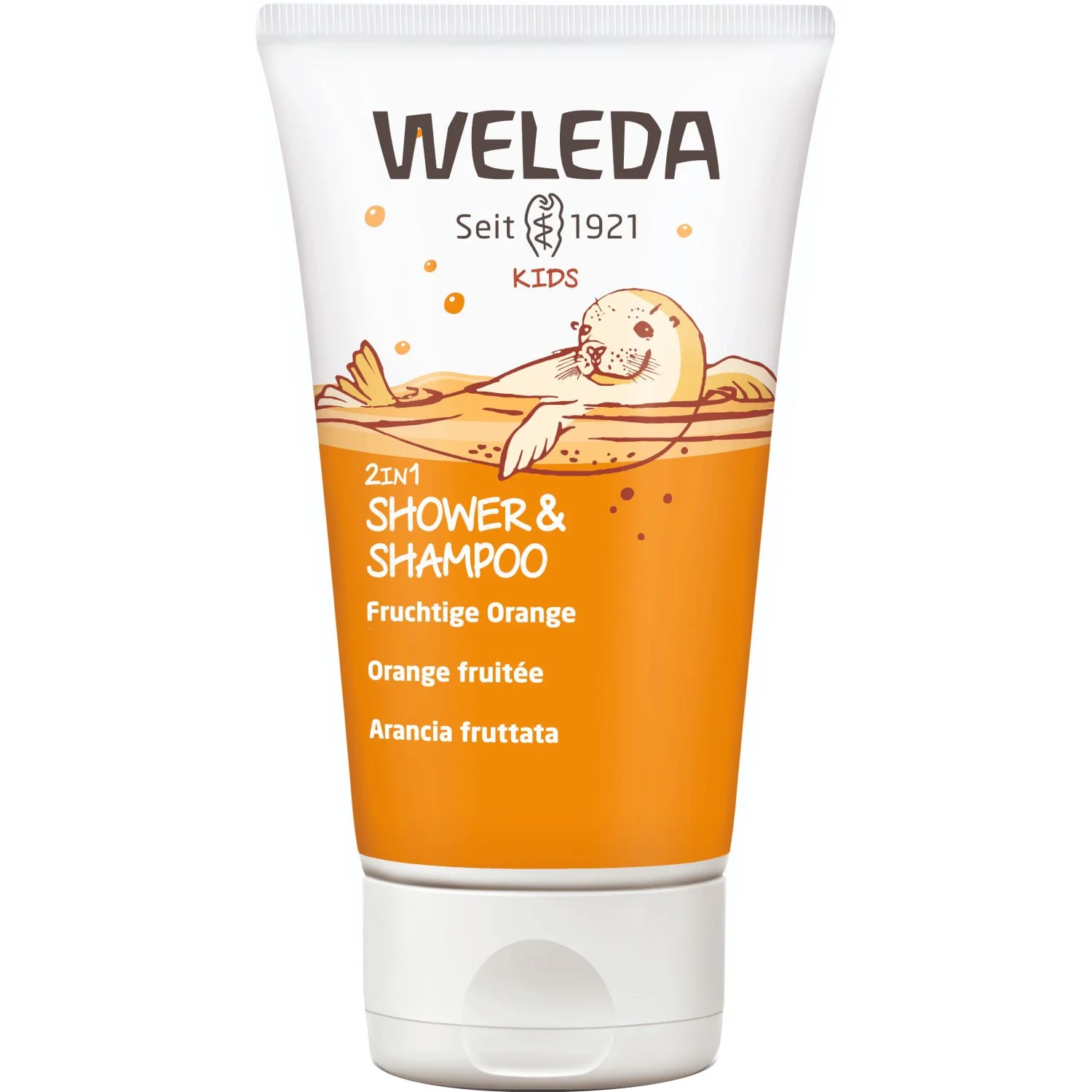 Шампунь-гель 2 в 1 Веледа (Weleda) апельсин, 150 мл