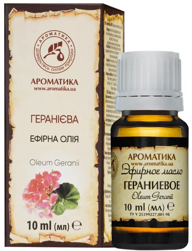 Олійка ефірна геранієва, 10 мл