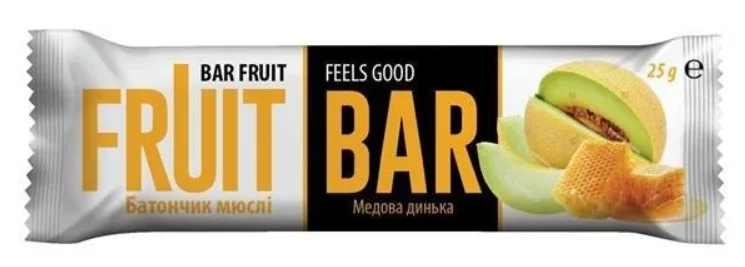 Батончик-мюслі Fruit Bar (Фрут Бар) медова диня, 25 г