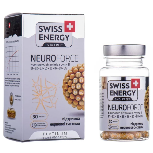 Вітаміни Свісс Енерджі Нейрофорс (Swiss Energy Neuroforce) капсули, 30 шт.