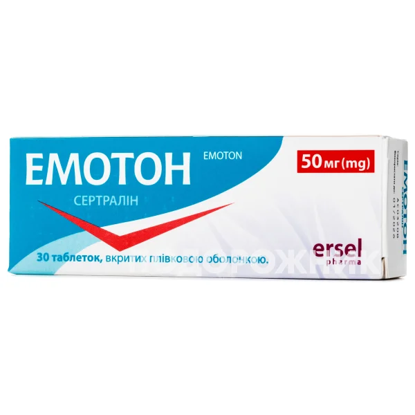 Эмотон в таблетках по 50 мг, 30 шт.