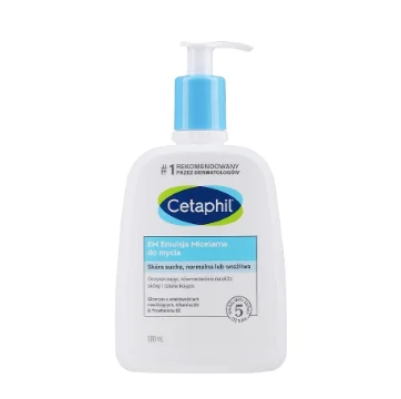 Мицеллярная эмульсия Cetaphil (Цетафил) очищающая для нормальной, сухой и чувствительной кожи, 500 мл