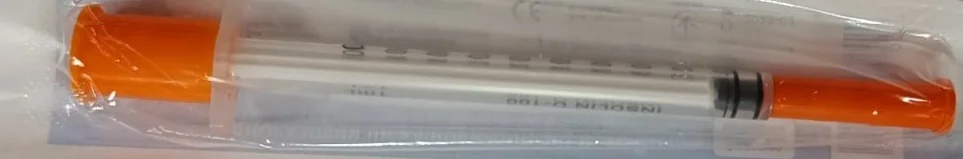Шприц інсуліновий Dr.White (Доктор Вайт) U-40 1 мл, 100 шт.