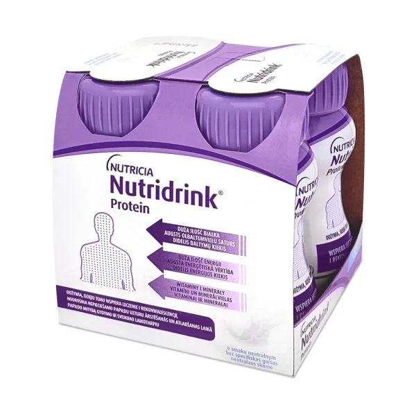 Энтеральное питание Нутридринк Протеин (Nutridrink Protein) с нейтральным вкусом, 125 мл, 4 шт.