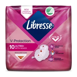 Прокладки Libresse Natural Care Ultra Normal Soft (Лібрес Нейчурал Кеа Ультра Нормал Софт), 10 шт.