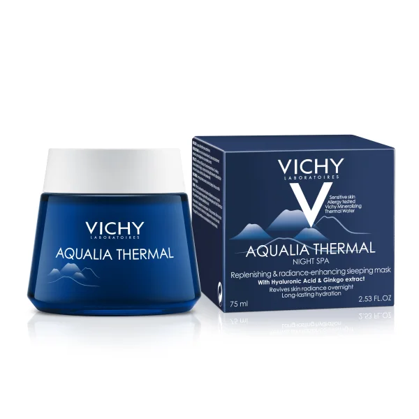 Крем-гель для обличчя Vichy (Віши) Aqualia Thermal (Аквалія Термаль) глибоко зволожуючий, нічний СПА, 75 мл