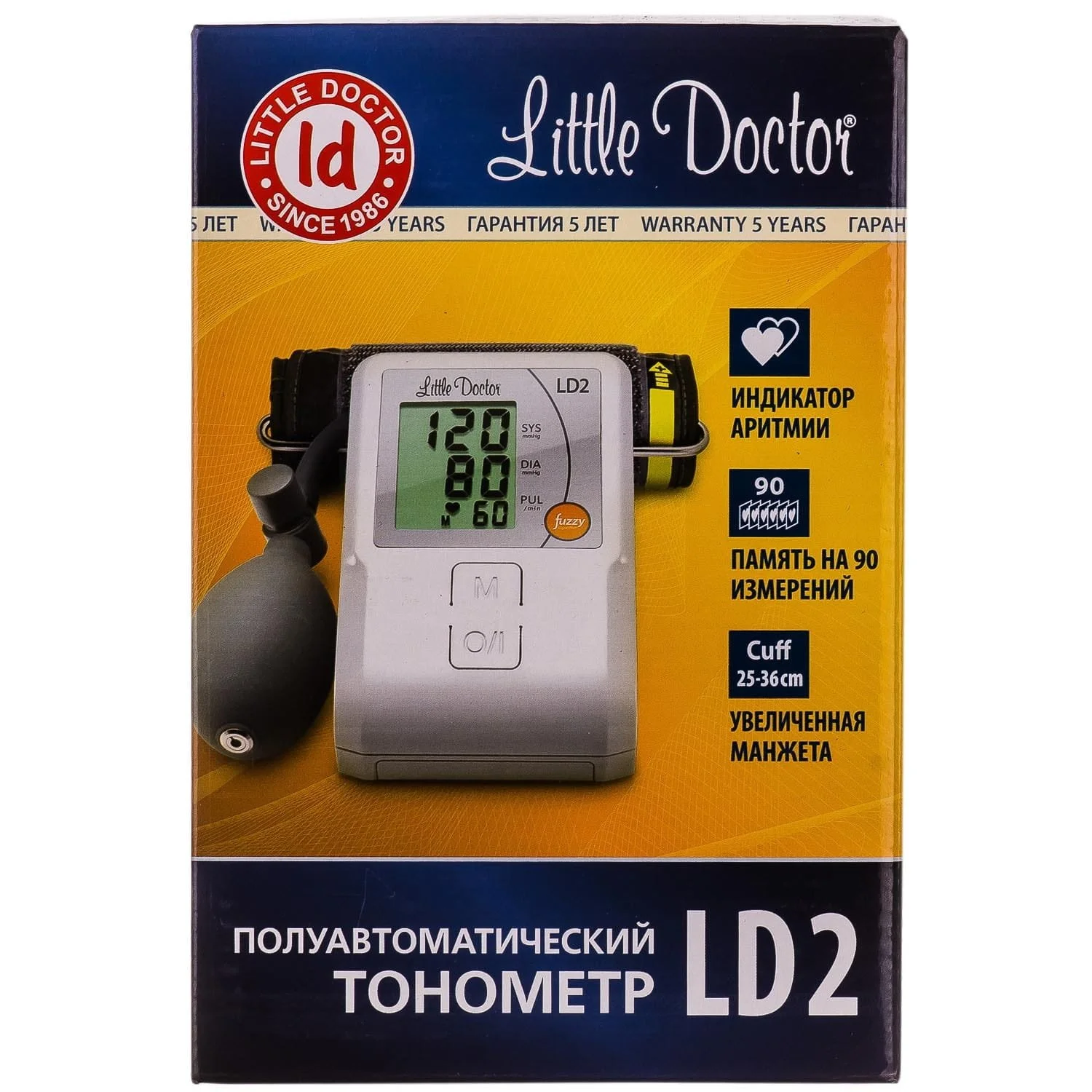 Тонометр цифровий Little Doctor (Літл Доктор) модель LD-2 напівавтомат