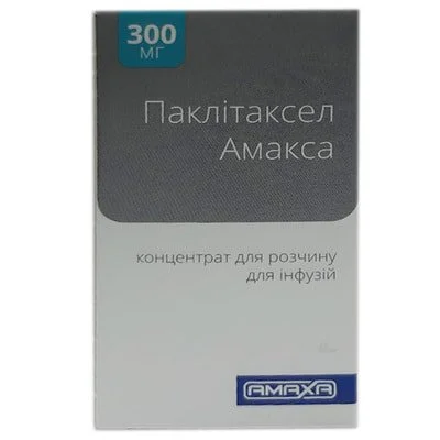 Паклітаксел Амакса концентрат для розчину для інфузій по 6 мг/мл, 300 мг флакон, 50 мл
