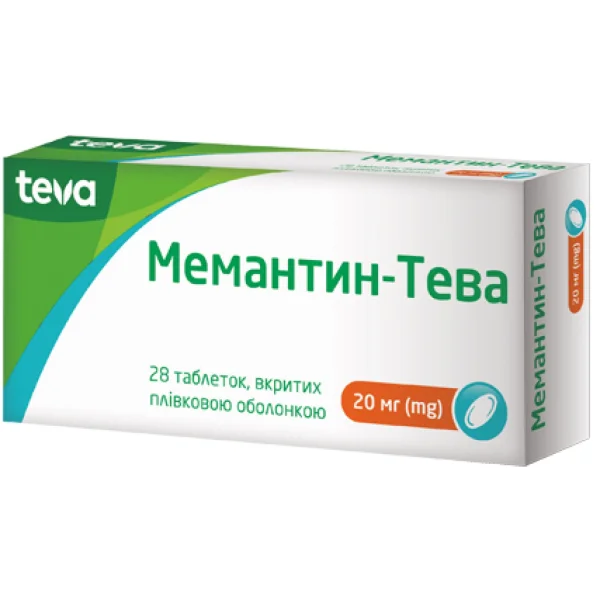 Мемантин-Тева таблетки по 20 мг, 28 шт.