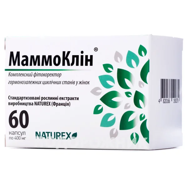 Маммоклін капсули по 400 мг, 60 шт.