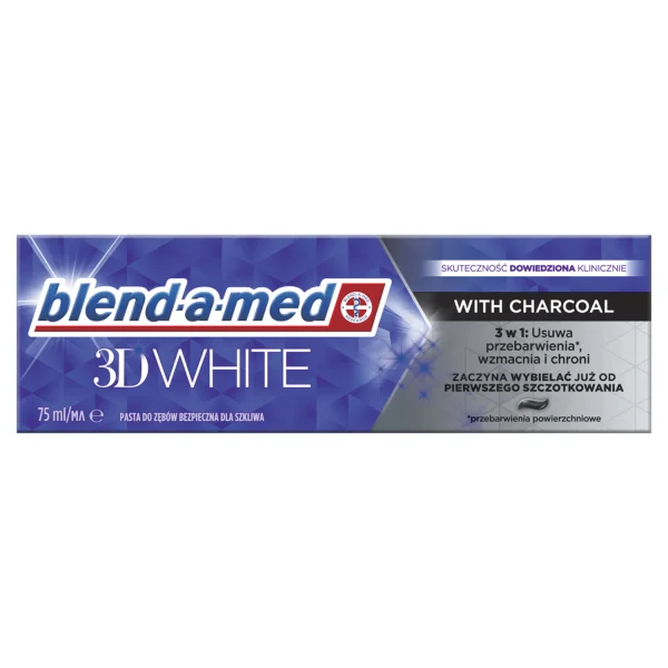 Зубна паста Blend-a-med (Бленд-а-мед) 3D White довершеність вугілля, 75 мл