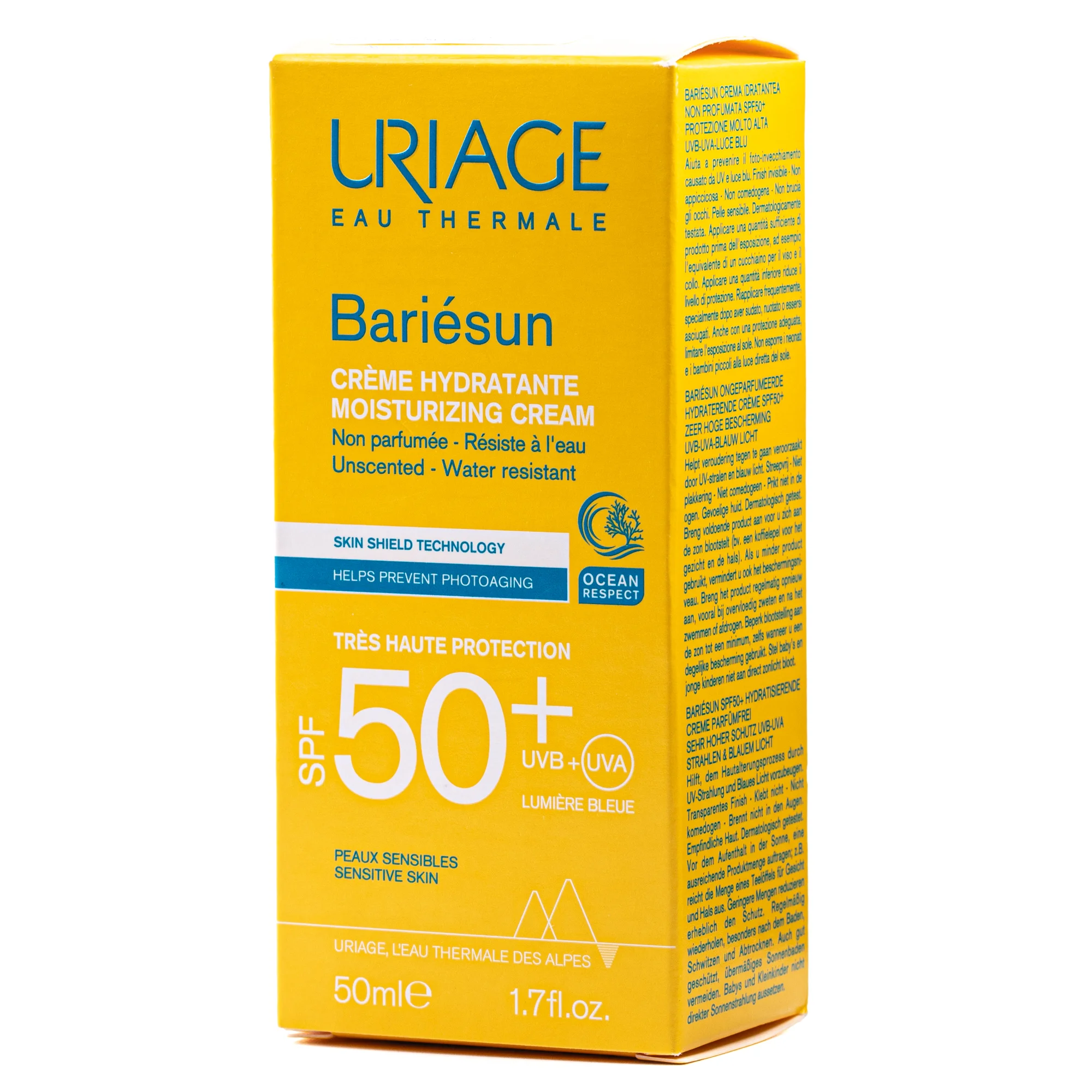 Сонцезахисний крем Uriage (Урьяж) Bariesun зволожуючий без ароматизаторів SPF50+, 50 мл