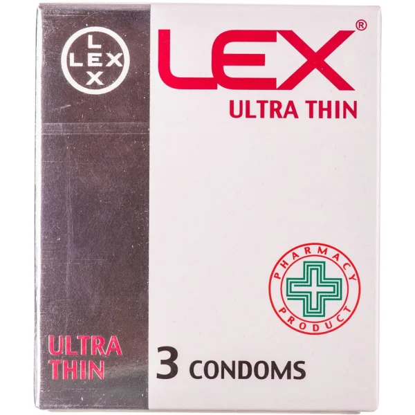 Презервативи Лекс ультра тонкі (LEX Ultra thin), 3 шт.