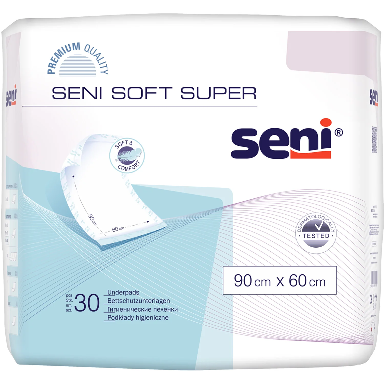 Пелюшки для немовлят Seni (Сені) Soft Super 60х90 см, 30 шт.