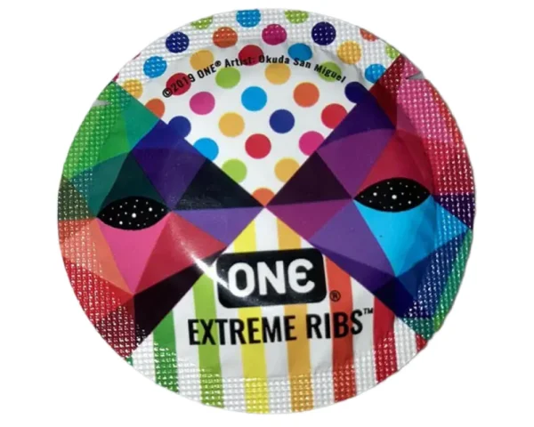 Презерватив ONE (Ван) Extreme Ribs екстремально ребристі, 1 шт.