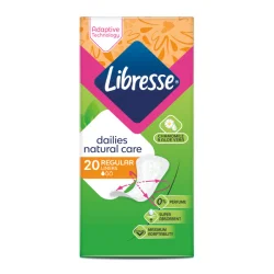 Ежедневные гигиенические прокладки Libresse (Либресс) Natural Care Pantyliners Normal, 20 шт.