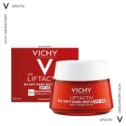 Крем для обличчя Vichy (Віши) LiftActiv B3 для корекції пігментних плям та зморшок SPF50, 50 мл