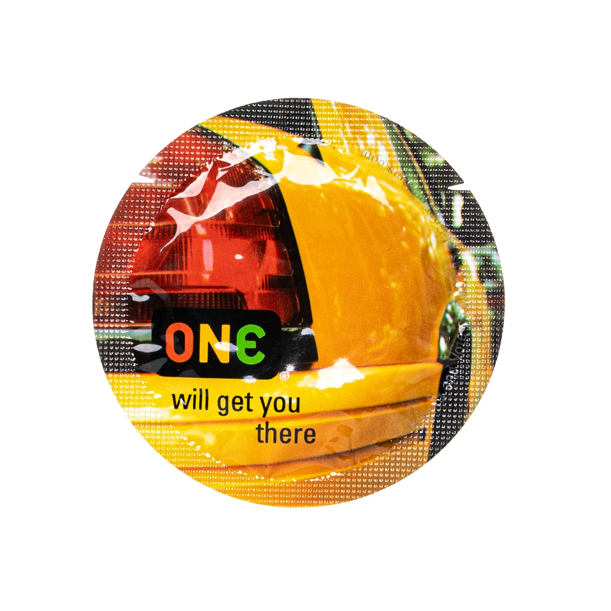Презерватив ONE (Ван) Color Sensations, жовтий, 1 шт.