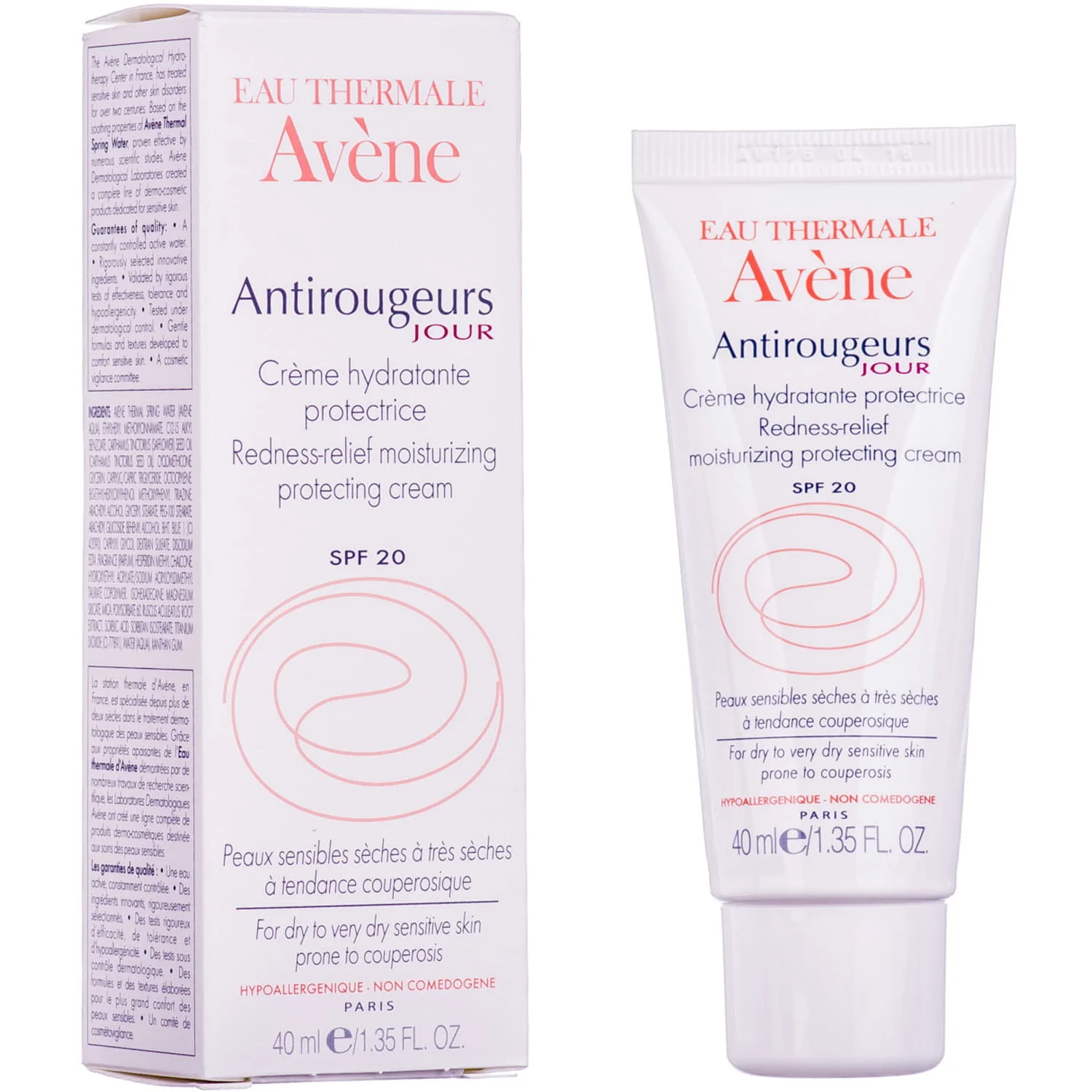 Крем для обличчя Авен Антиружер (Avene Antirougeurs) денний SPF20, 40 мл
