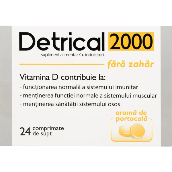 Детрікал 2000 у таблетках зі смаком апельсину, 24 шт.