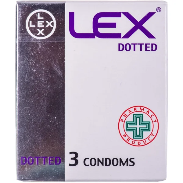 Презервативы Лекс Доттед (LEX Dotted), 3 шт.