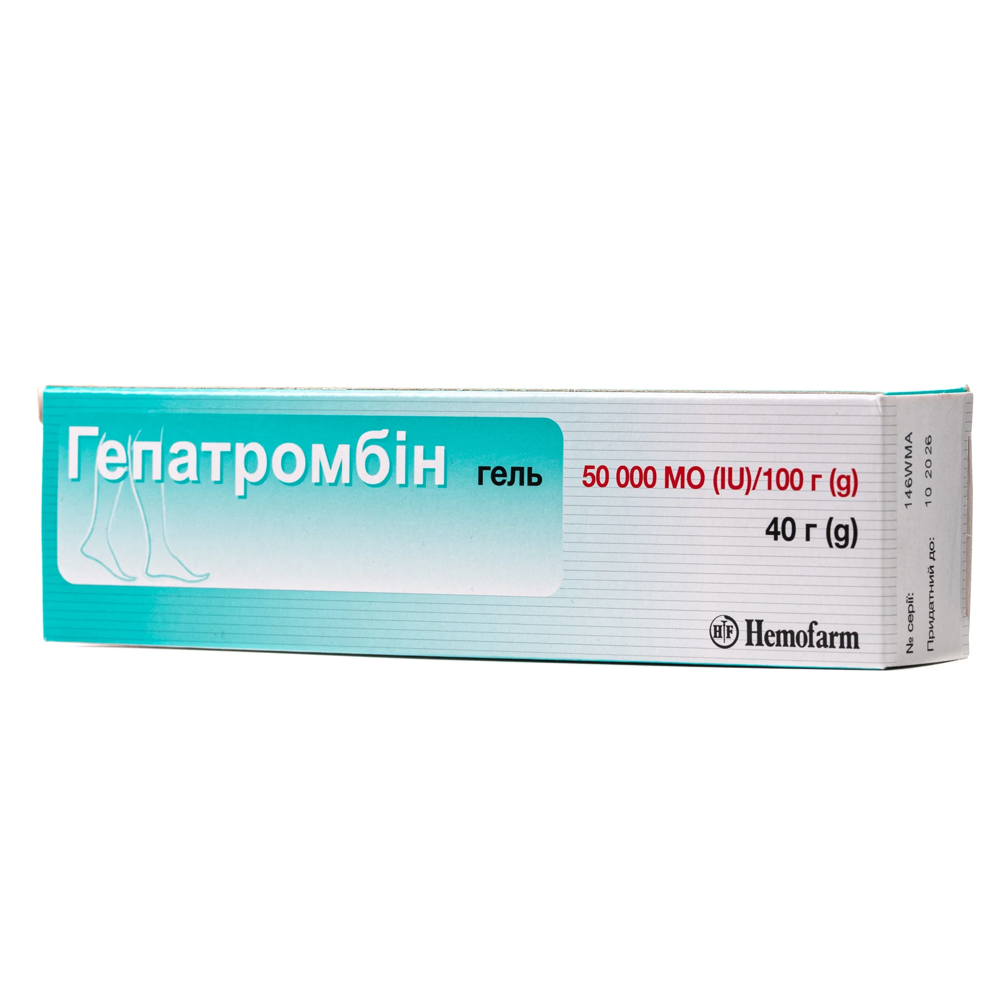 Гепатромбін гель по 50000 МО/100 г, 40 г