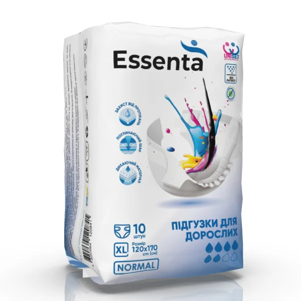 Підгузки для дорослих Essenta+ (Ессента) Normal розмір ХL, 10 шт.