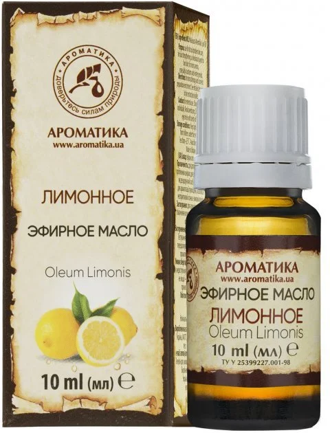 Ефірна олія Ароматика лимонне, 10 мл