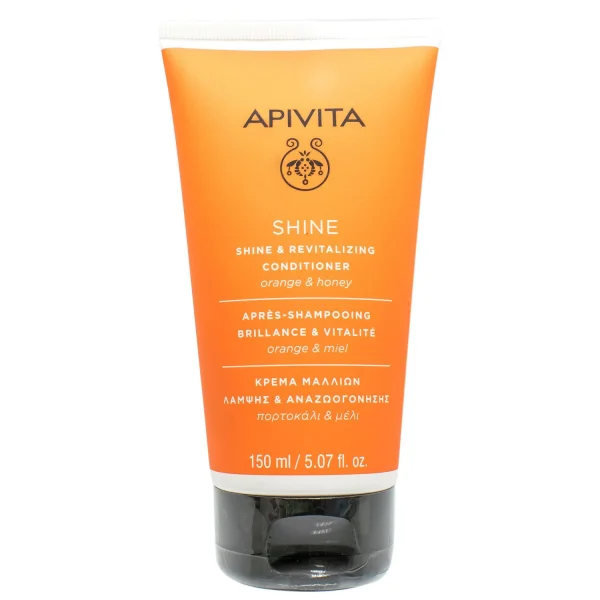 Кондиціонер для волосся APIVITA (Апівіта) Блиск і Оздоровлення з апельсином і медом, 150 мл