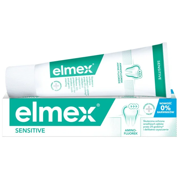 Зубная паста Elmex Sensitive (Элмекс Сенситов Плюс) с аминфторидом, 75 мл