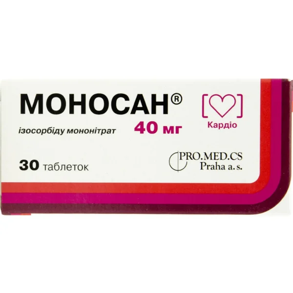 Моносан таблетки по 40 мг, 30 шт.
