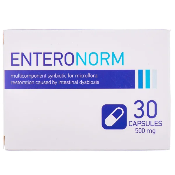 Энтеронорм в капсулах по 500 мг, 30 шт.
