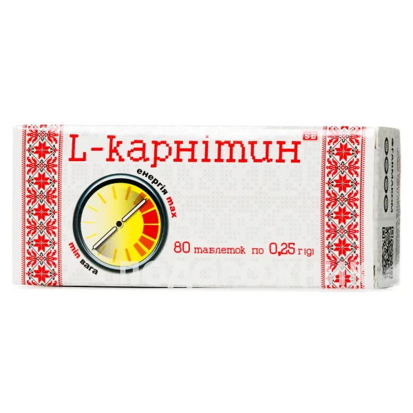 Л-Карнитин Элит-Фарм 250 мг, 80 шт.