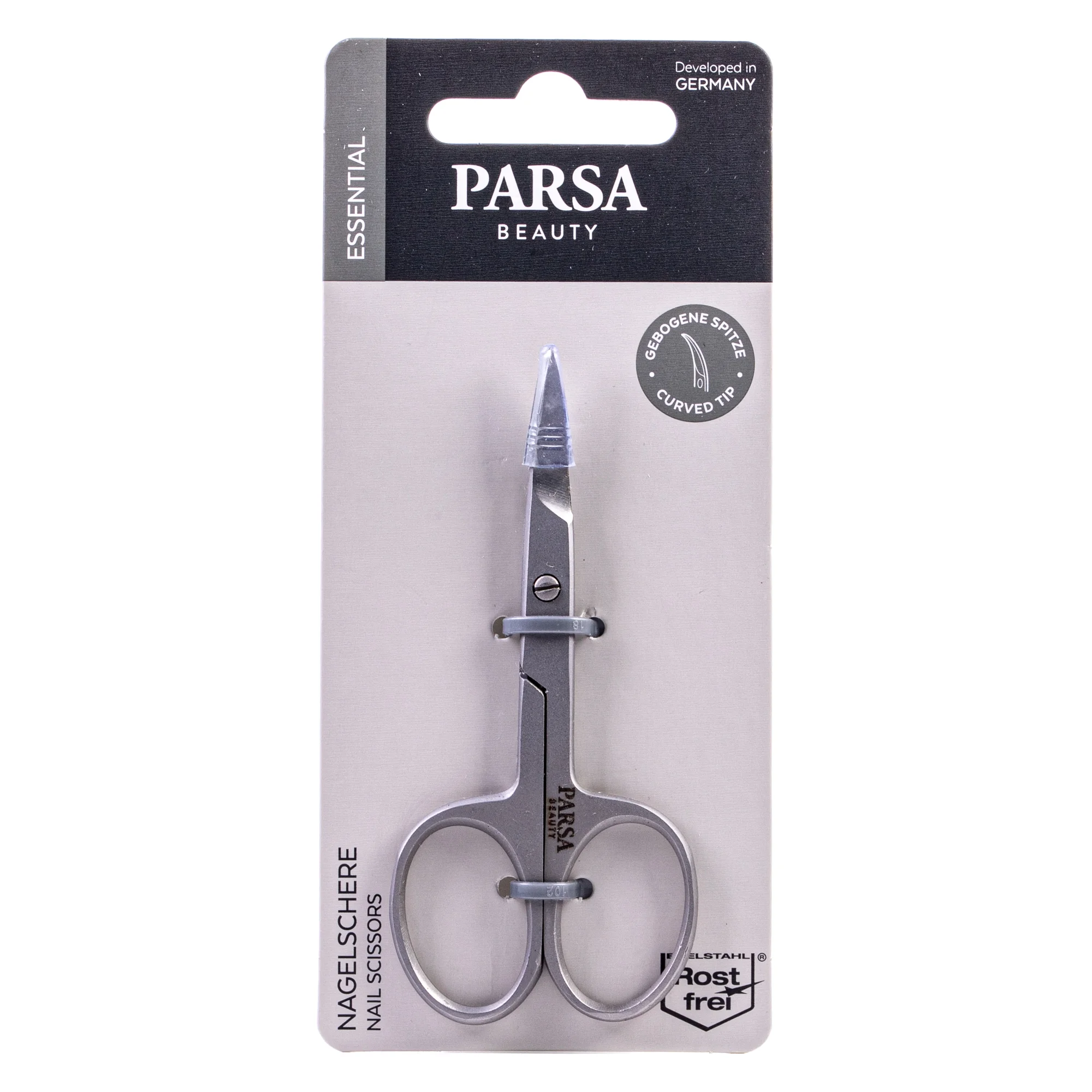 Ножиці для манікюру Parsa (Парса) із вигнутим наконечником, 1 шт.