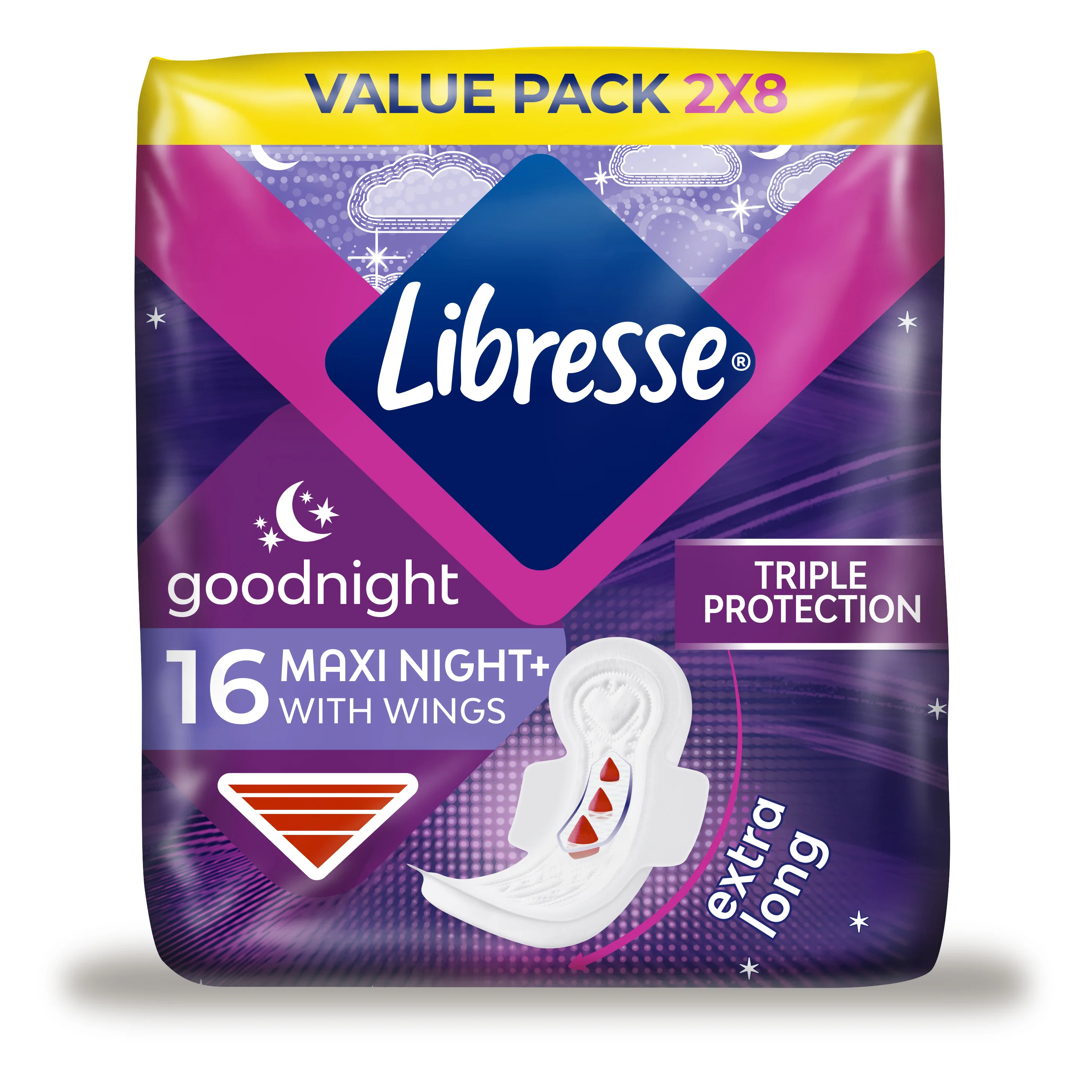 Прокладки Libresse (Лібресс) Maxi Goodnight, 16 шт.