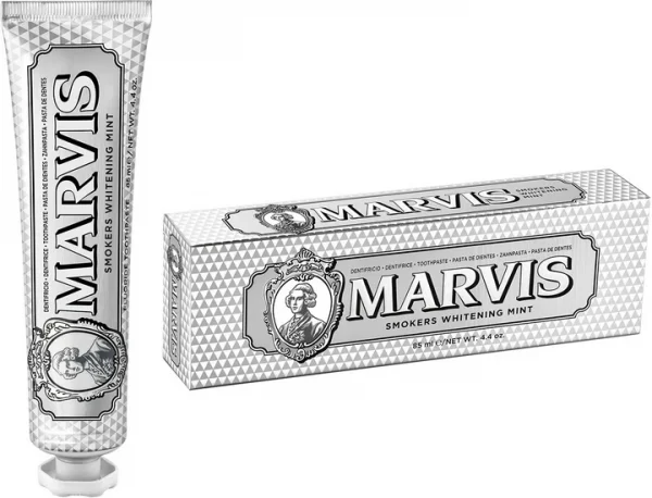 Зубная паста Marvis (Марвис) Отбеливающая со вкусом мяты для курильщиков, 85 мл