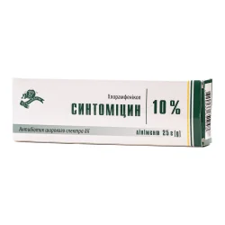 Синтомицина линимент (жидкая мазь) 10% туба, 25 г - Лубныфарм