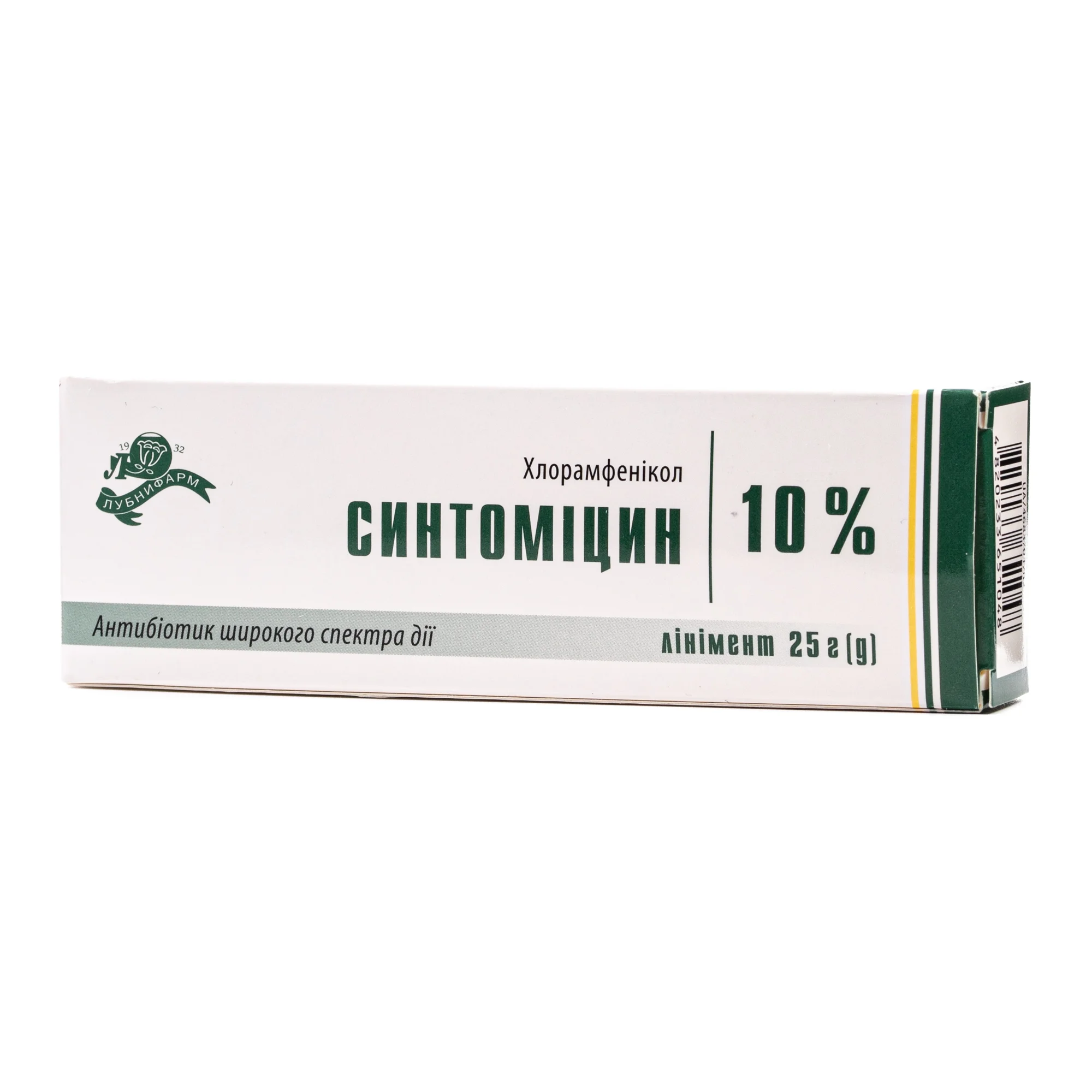 Синтоміцину лінімент (рідка мазь) 10% туба, 25 г