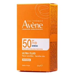 Сонцезахисний ультра-флюїд для обличчя Avene (Авен) Eau Thermale SPF50+, 50 мл