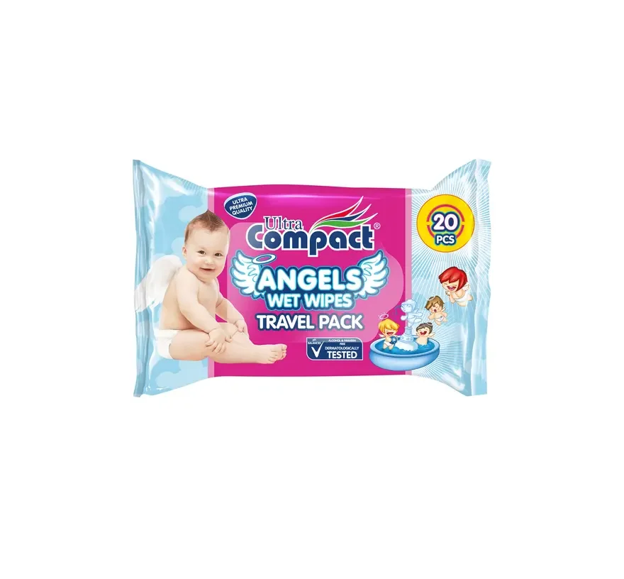 Вологі серветки Ultra Compact (Ультра компакт) Angels Baby, 20 шт.