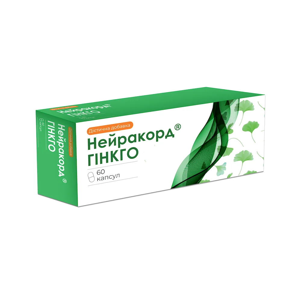 Нейракорд Гінкго капсули, 60 шт.