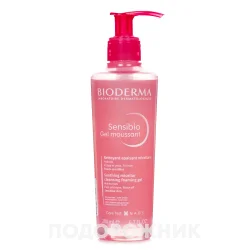 Гель для обличчя Біодерма Сансібіо (Bioderma Sensibio) очищуючий, 200 мл