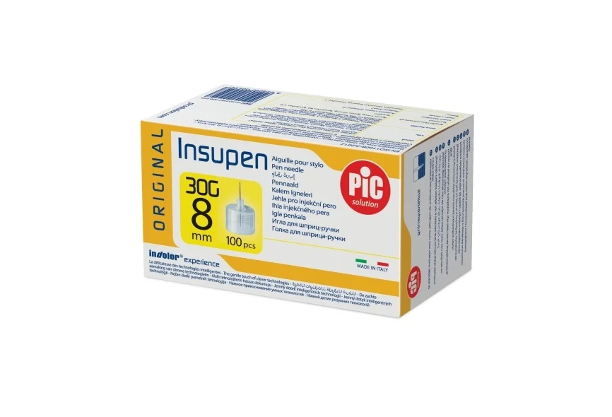 Голки для шприц-ручки Insupen (Інсупен) 30G (8 мм-0,30 мм), 100 шт.