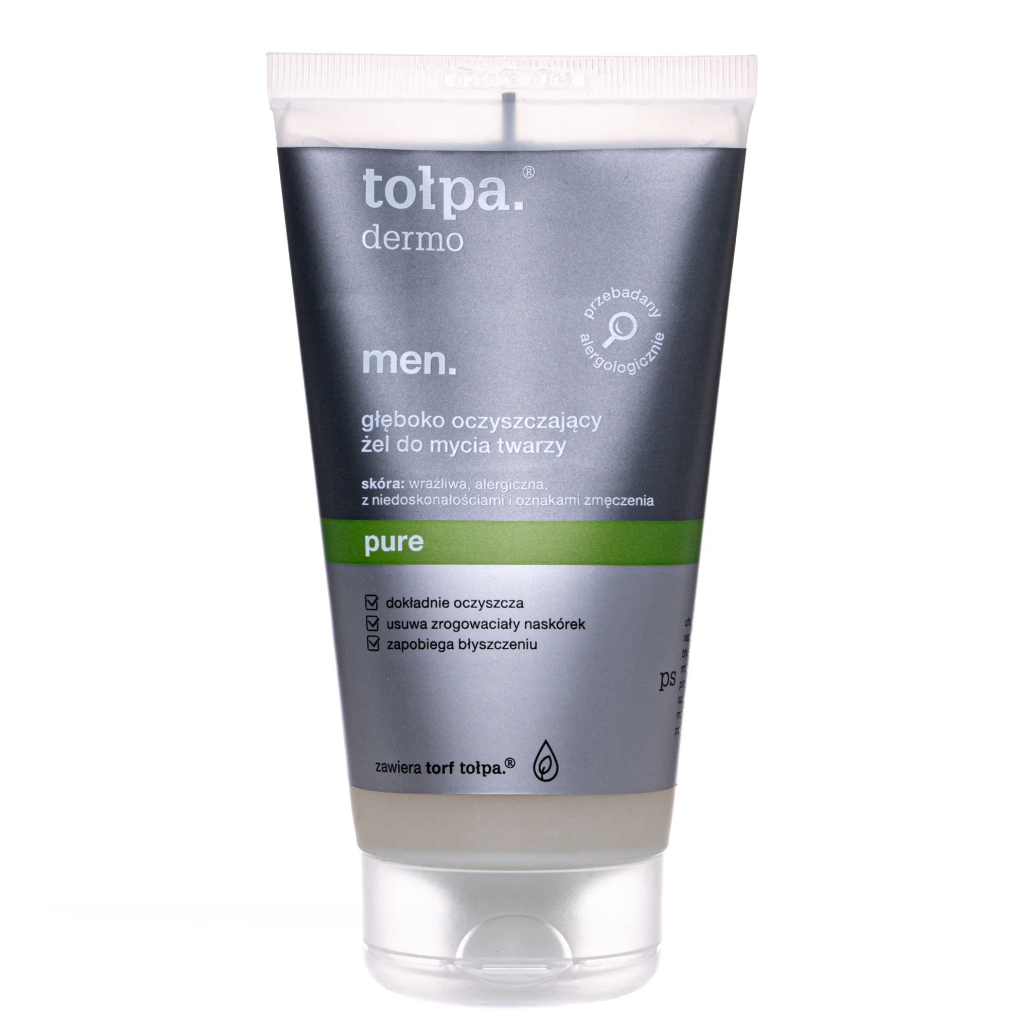 Гель для вмивання Tolpa (Толпа) Dermo Men Pure глибоко очищуючий, 150 мл