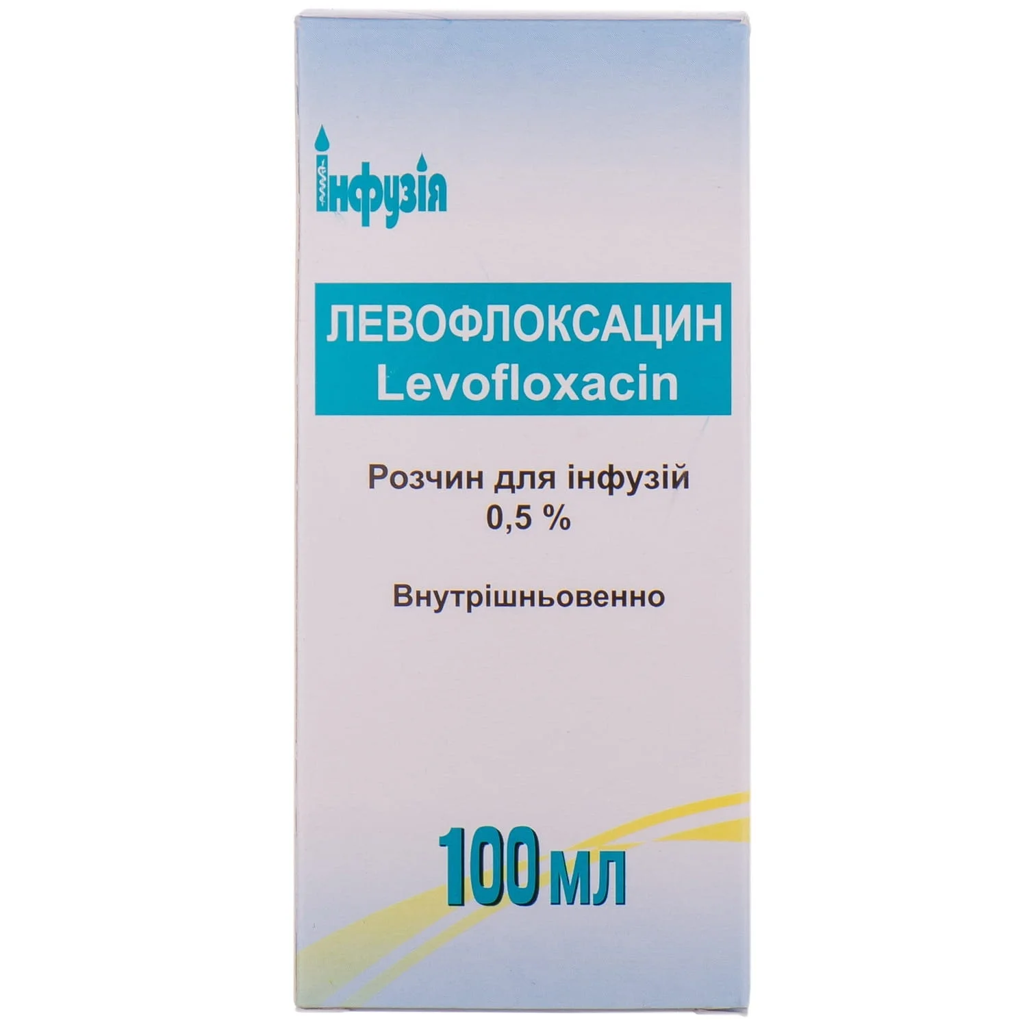 Левофлоксацин розчин для інфузій по 5 мг/мл, 100 мл