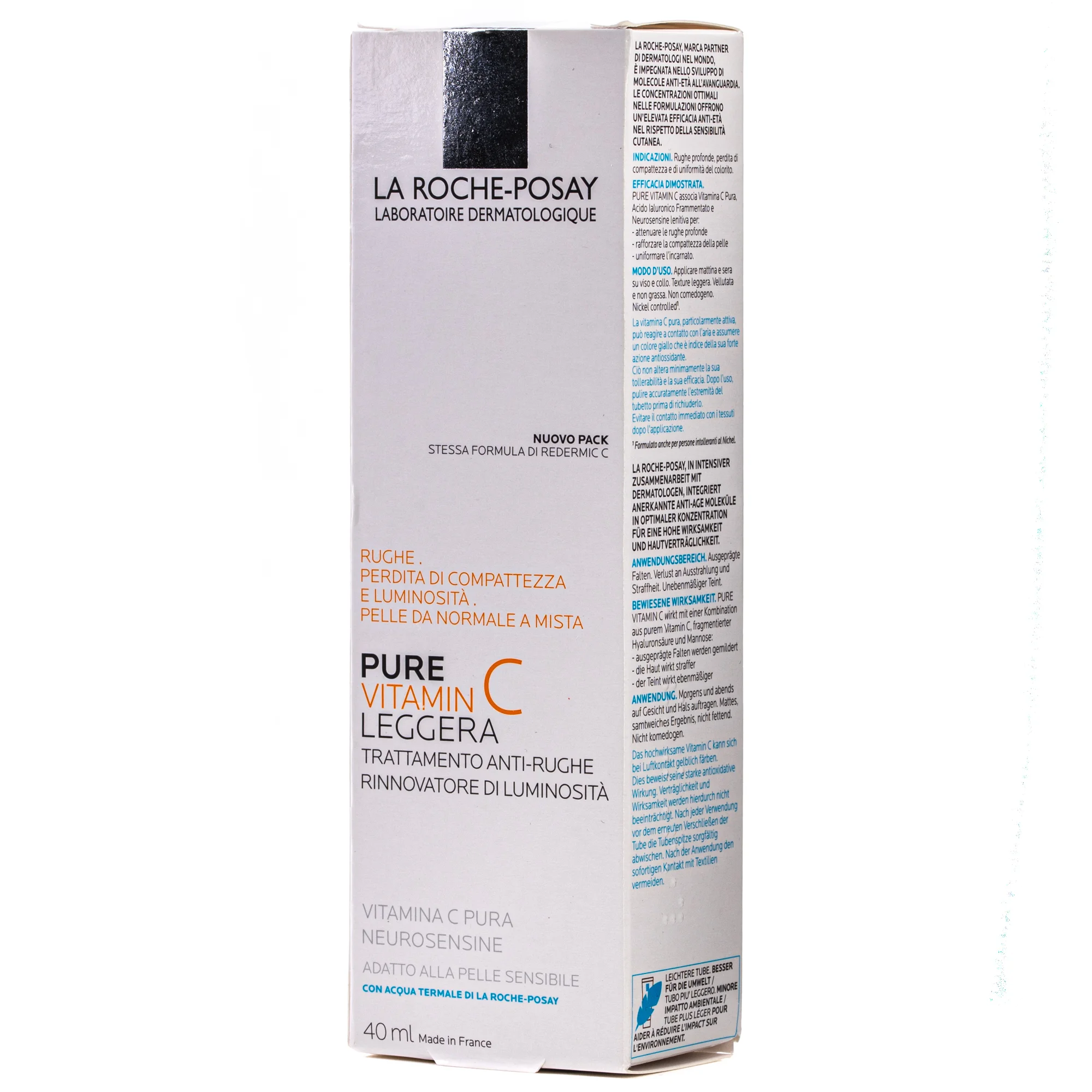 Антивіковий комплексний догляд La Roche-Posay (Ля Рош-Позе) Redermic C для нормальної та комбінованої шкіри, 40 мл
