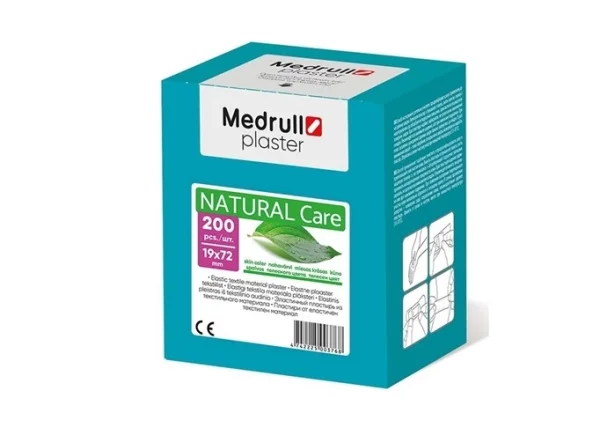 Пластир Medrull (Медрул) Natural Care на тканинній основі 7,2 х 1,9 см, 200 шт.