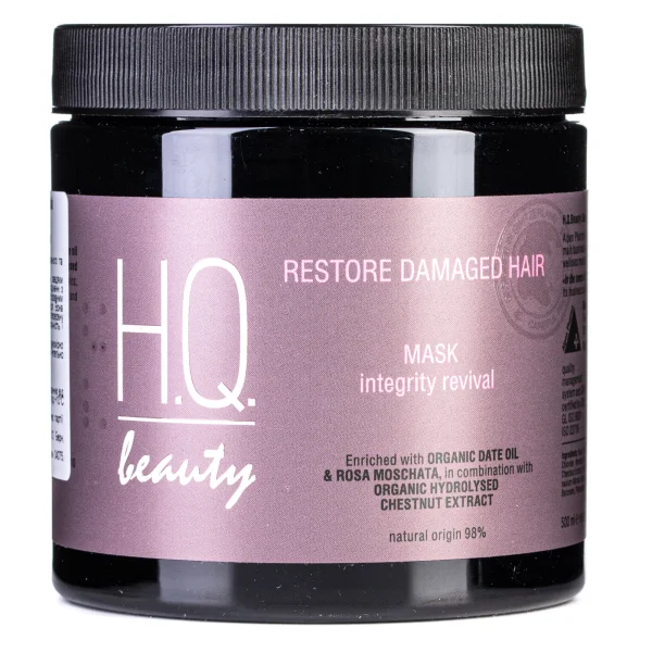 Маска H.Q. (Аш Кью) Beauty Restore для пошкодженого волосся, 500 мл