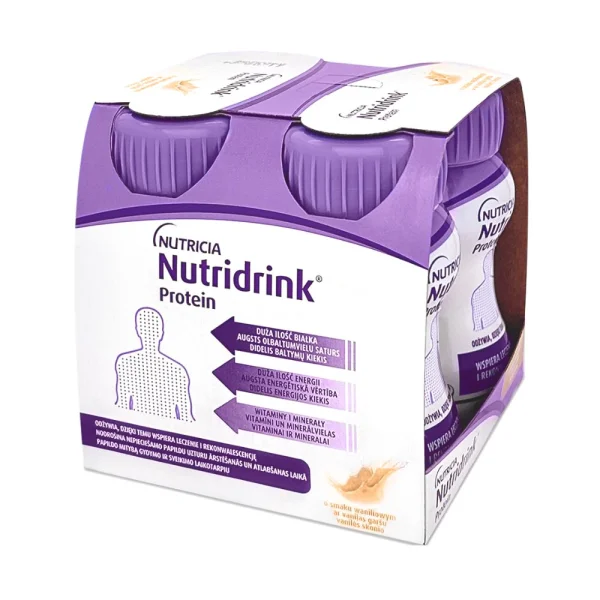 Энтеральное питание Нутридринк Протеин (Nutridrink Protein) со вкусом ванили, 125 мл, 4 шт.